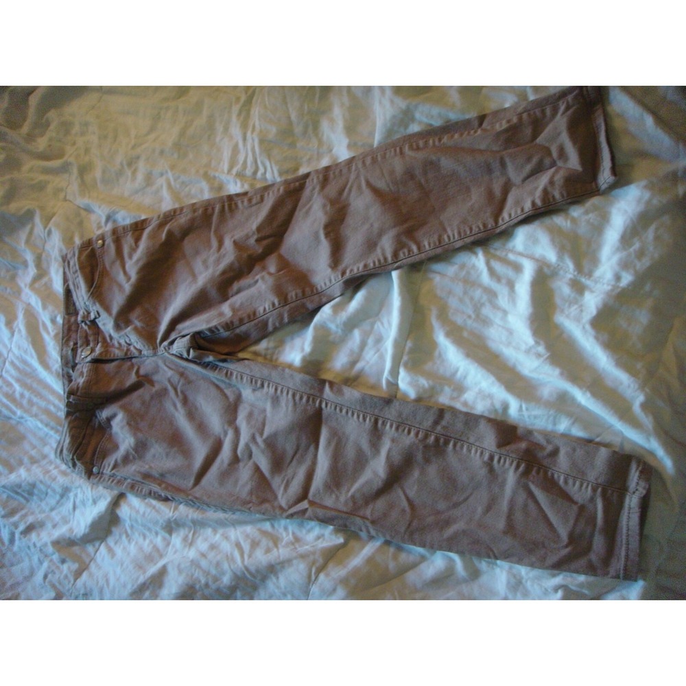 Nine West Vintage America collection Matchstick skinny 28/6R tan denim jeans